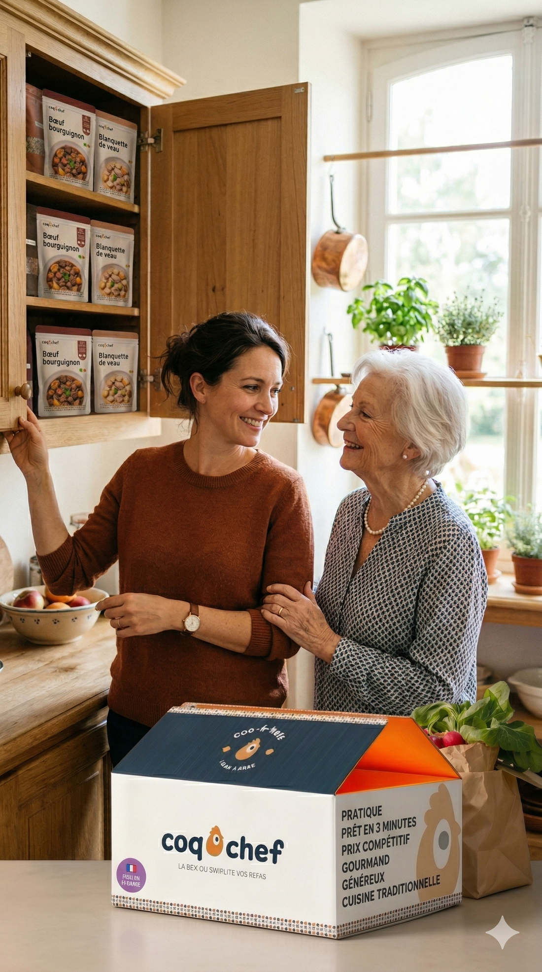 Idée cadeau pour personne âgée : des repas livrés à domicile