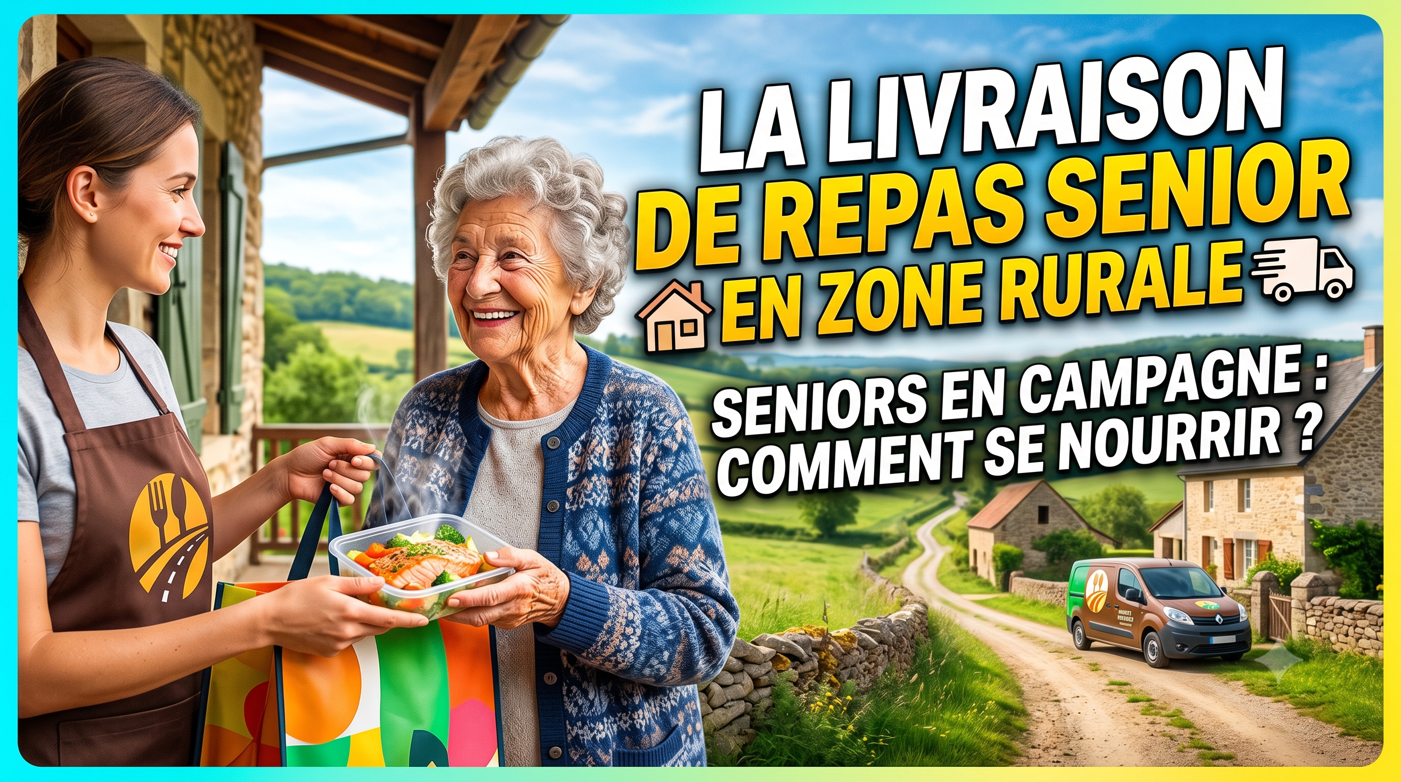 Livraison repas senior en zone rurale : les solutions quand aucun portage n'existe