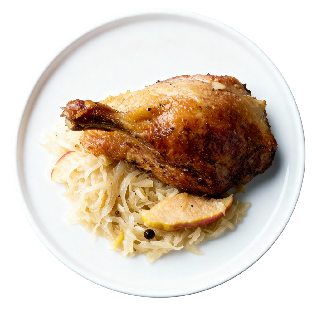 Choucroute de canard au Riesling