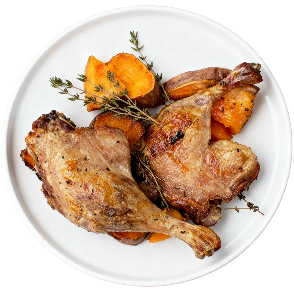 Canard aux cèpes & pommes de terre sarladaises