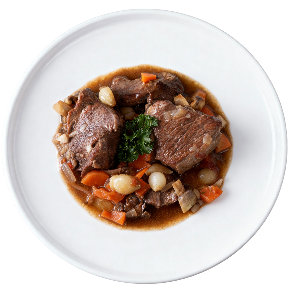Daube de joue de bœuf bourguignonne