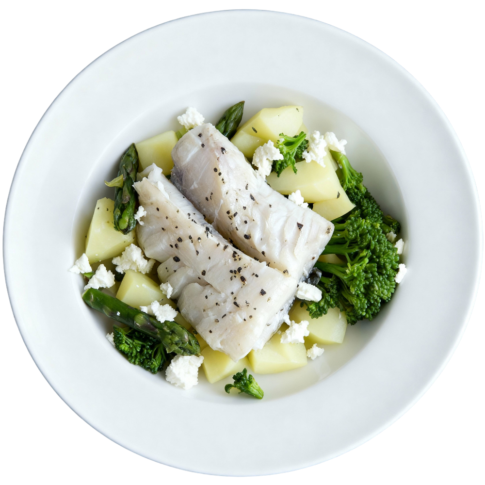 Filets de haddock au pommes de terre à la crème