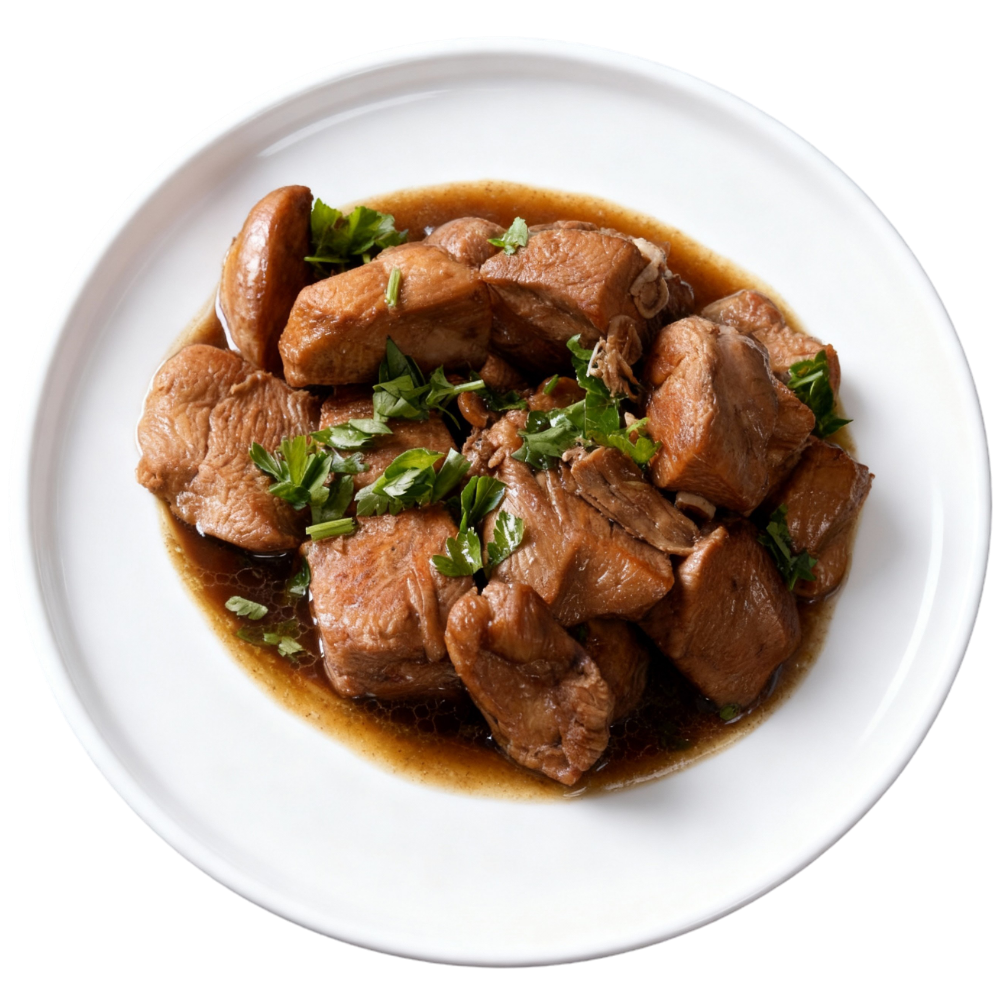 Joue de porc à la sauge