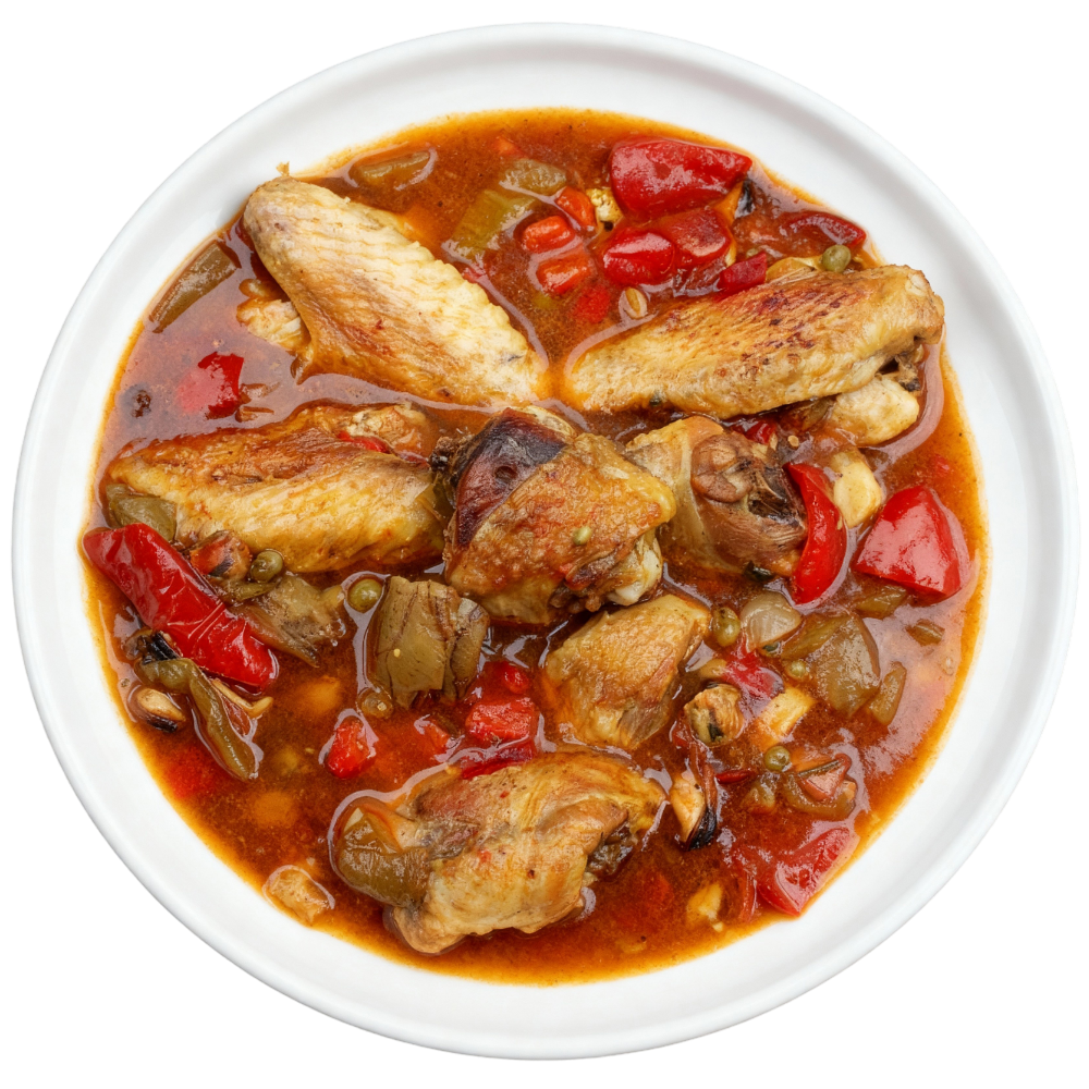 Poulet à la Basquaise