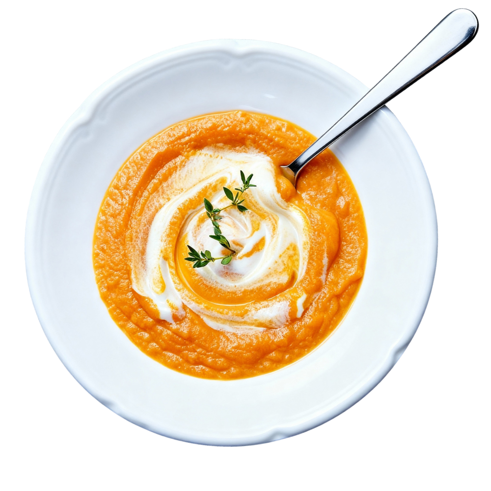 Soupe fine de carottes au cumin BIO