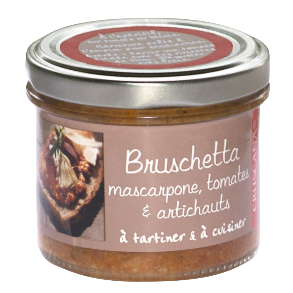 Bruschetta Mascarpone Tomates & Artichauts
