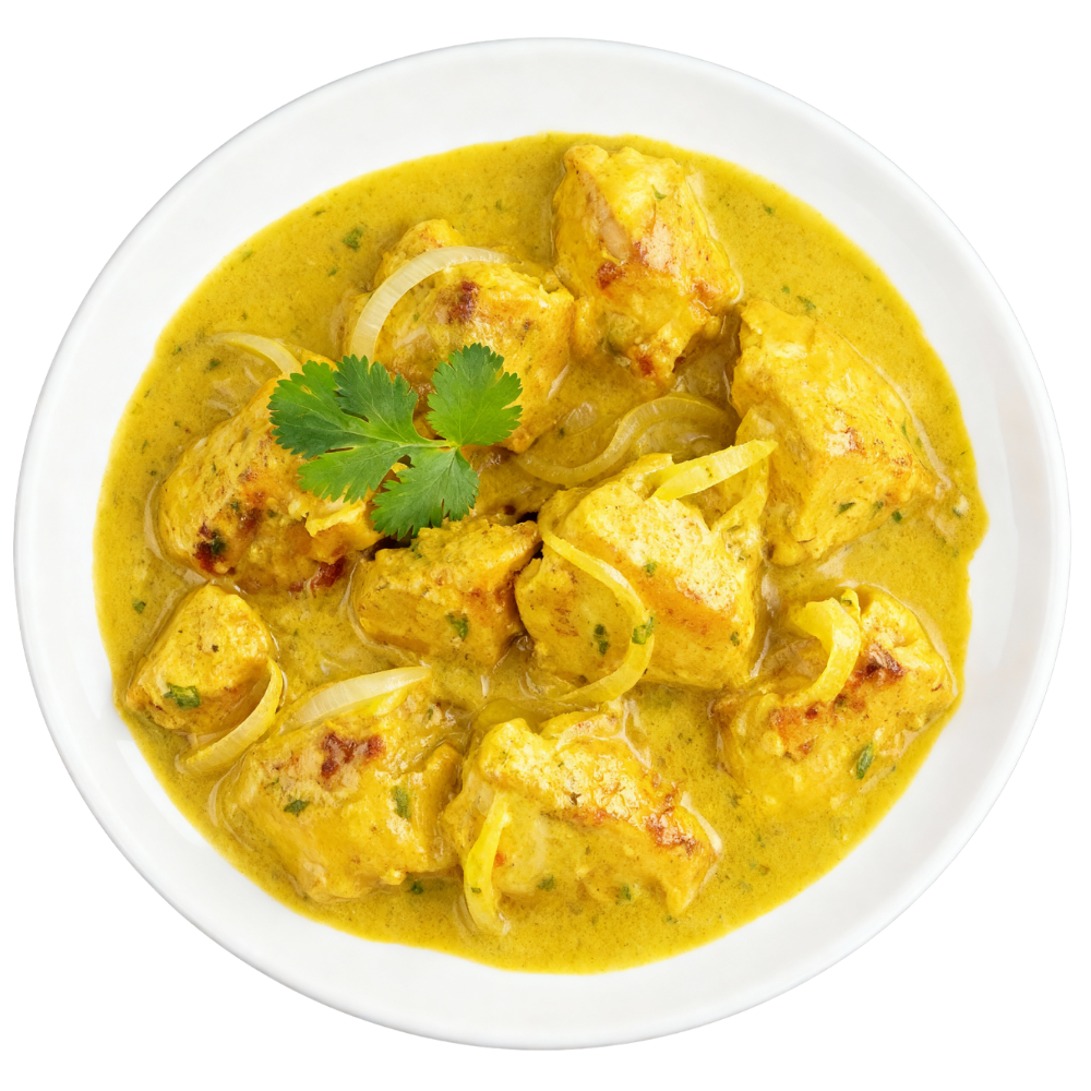 Poulet curry et pommes de terre