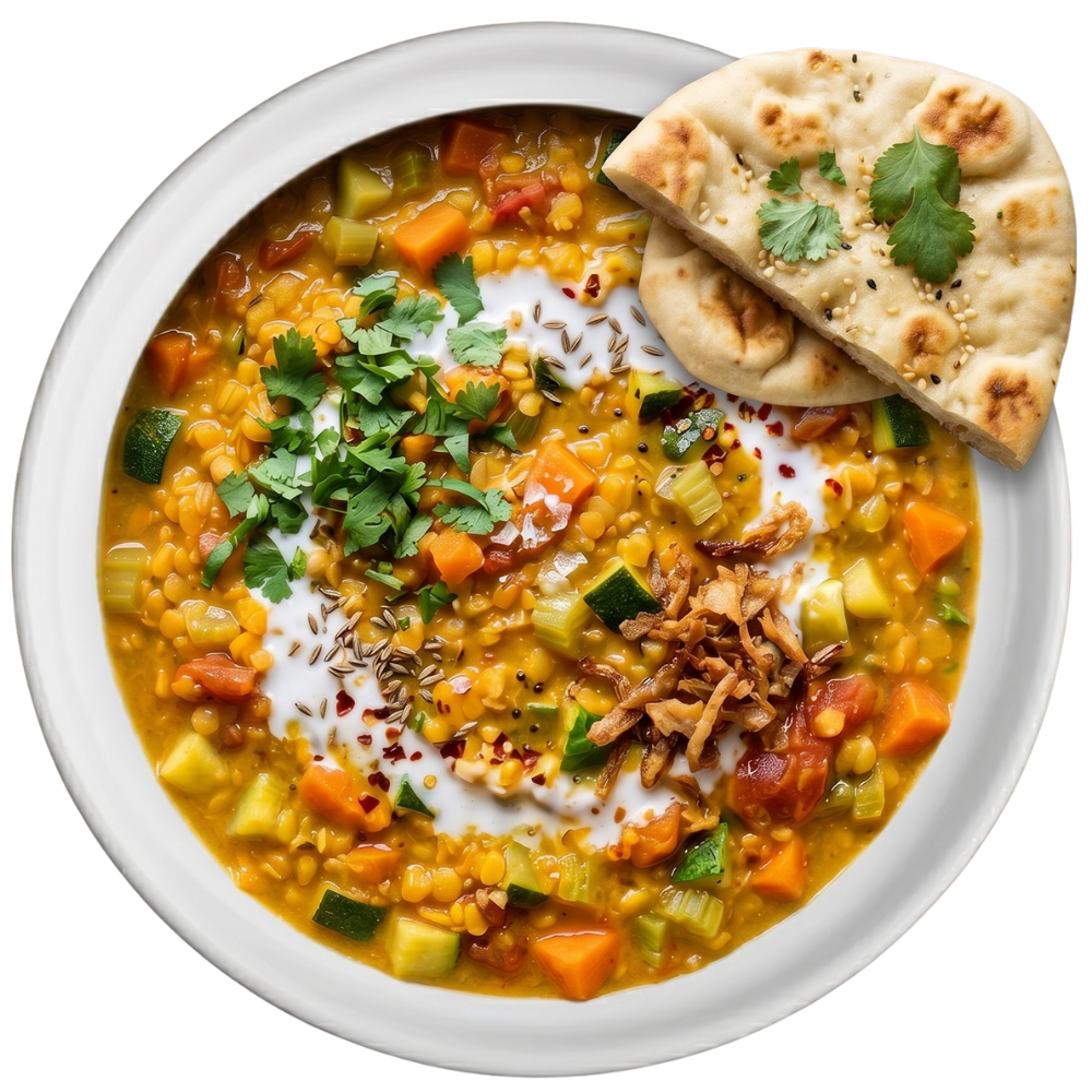Dahl de lentilles corail