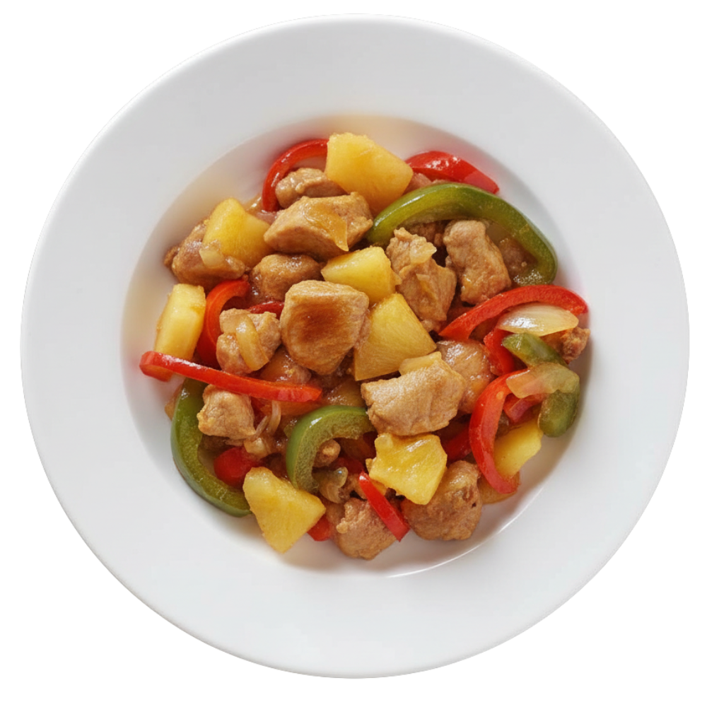 Sauté de Porc aigre-doux & légumes