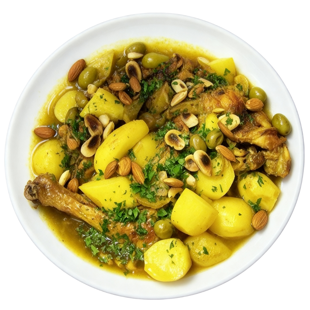Tajine de poulet au citron confit – Recette orientale