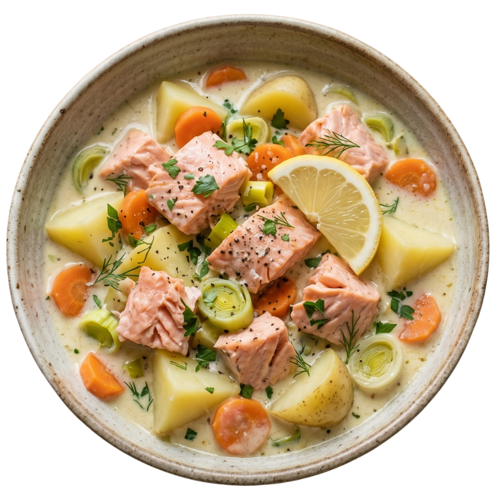 Blanquette de saumon & pommes de terre
